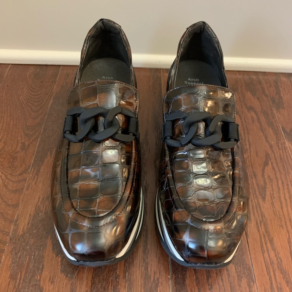 Softwaves Allicia Croc Platform Shoe Size 40 1/2 40.5 9 1/2 9.5